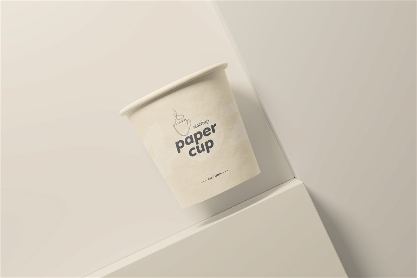 3 Views of Paper Cup Mockup FREE PSD