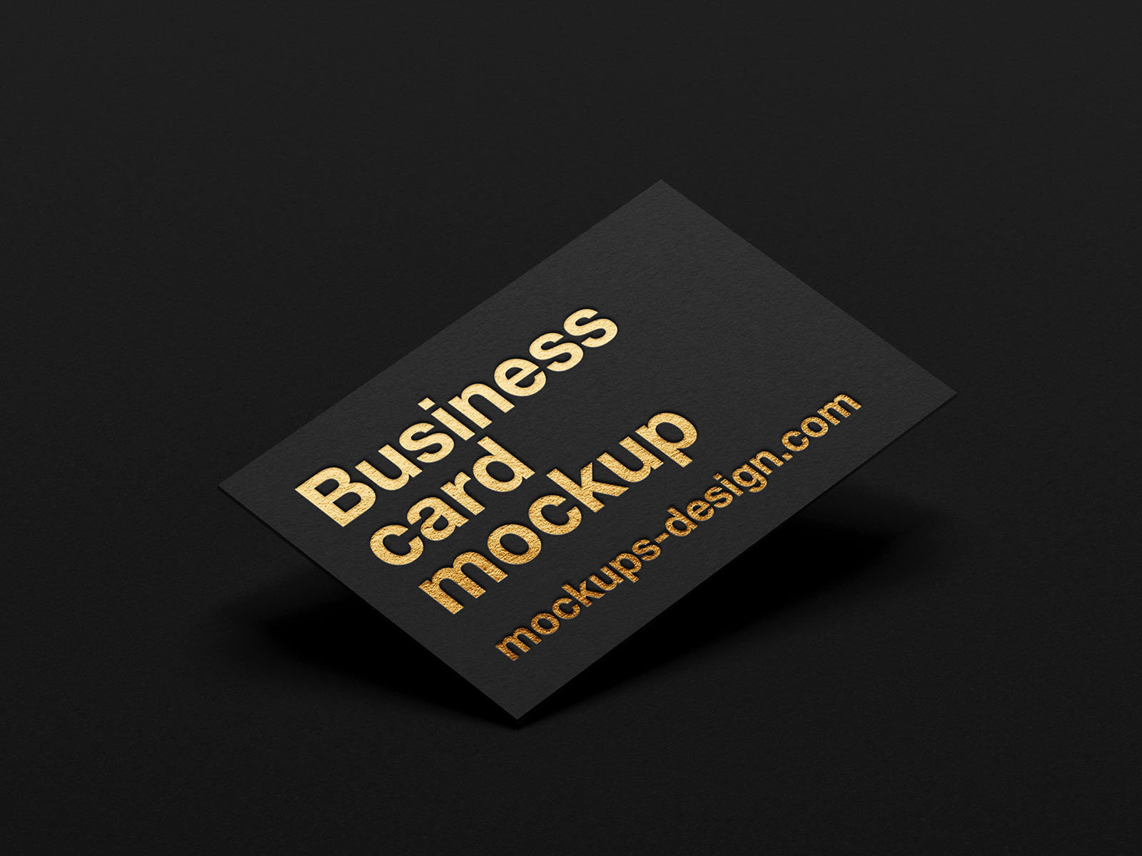 4 Business Cards Mockups with Metallic Foil FREE PSD