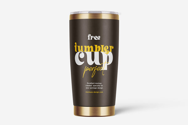 4 Different Visions of Tumbler Mockup FREE PSD