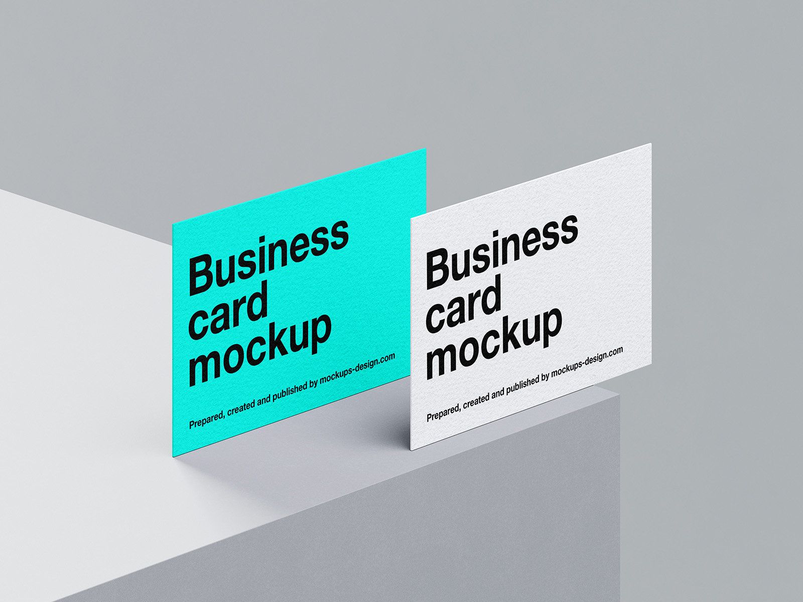 4 Minimal Shots of Business Cards Mockup FREE PSD