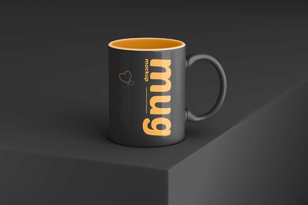 4 Shots of Coffee Mug Mockup FREE PSD