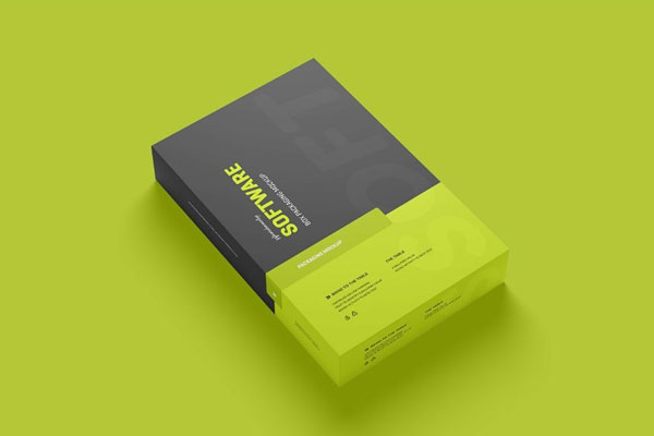 4 Sights of Software Box Mockup FREE PSD