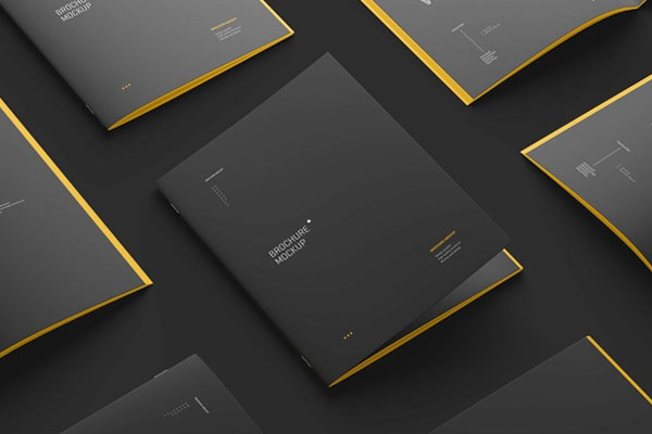 4 Sights of US Letter Brochure Mockup FREE PSD