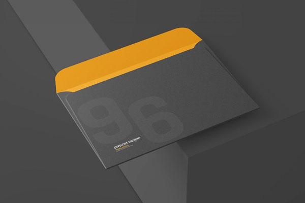 4 Varied Showcases of Envelope Mockup FREE PSD