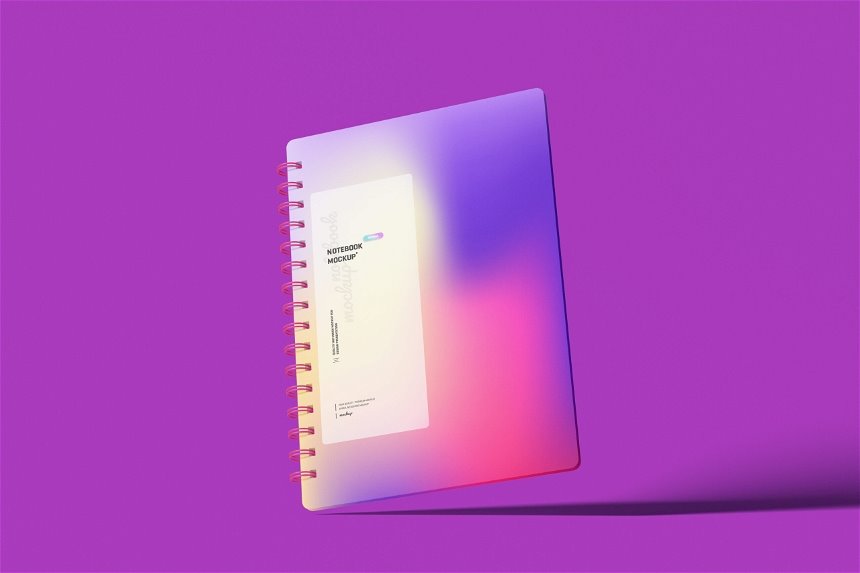 4 Visions of Spiral Notebook Mockup FREE PSD