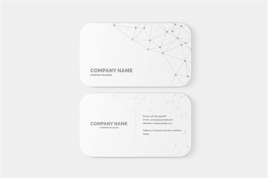 5 Showcases of Rounded Corner Business Card Mockup FREE PSD