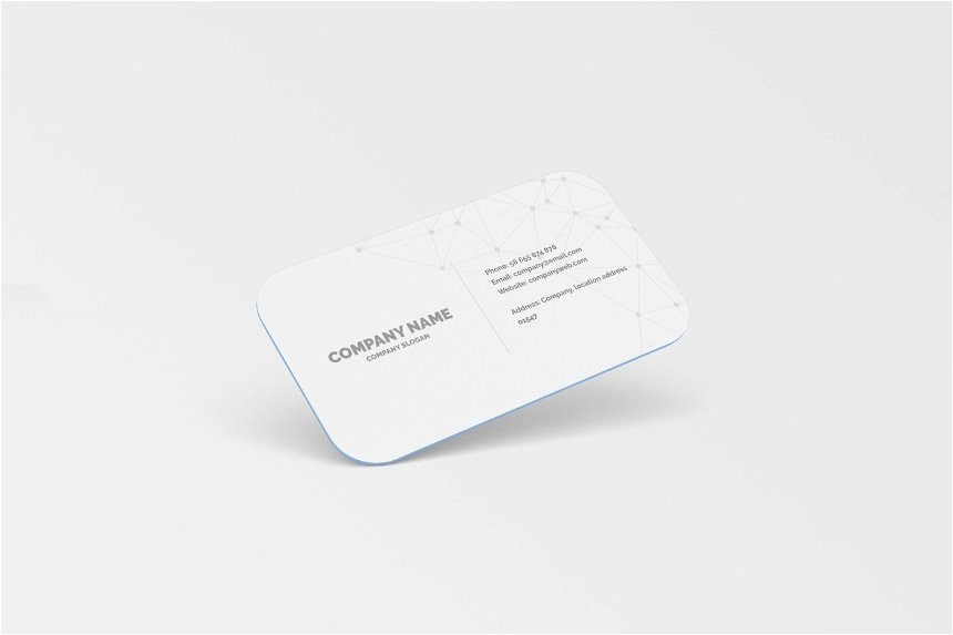 5 Showcases of Rounded Corner Business Card Mockup FREE PSD