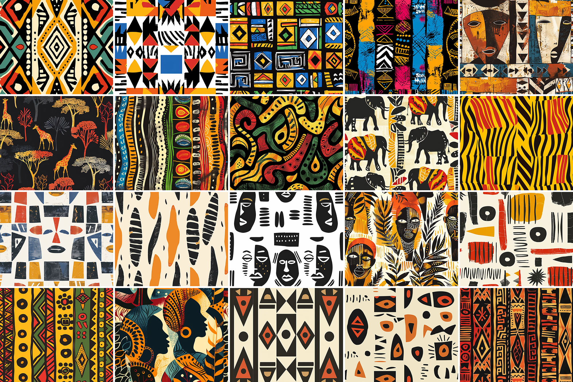 Free African Patterns (700+ Seamless Patterns)