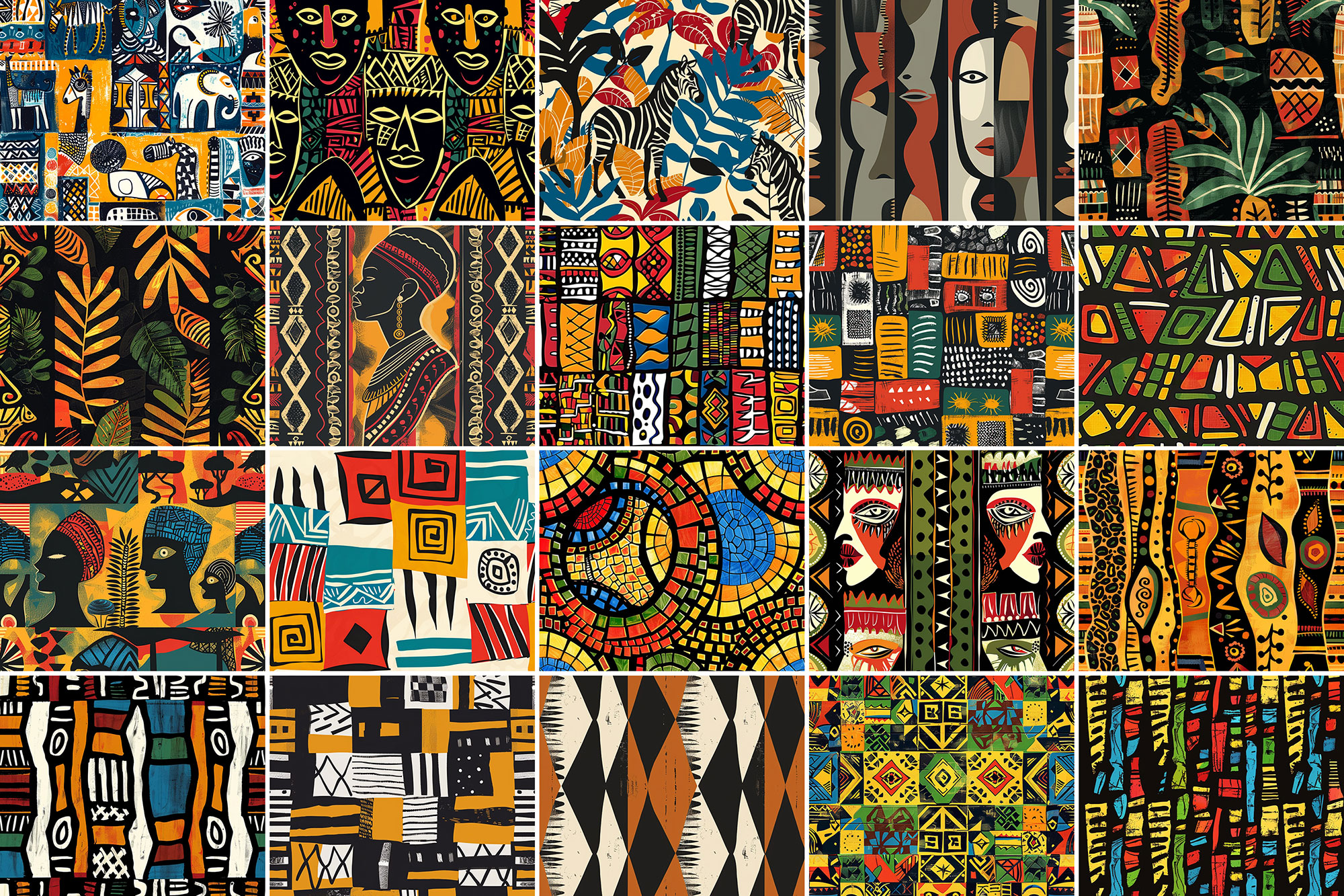 Free African Patterns (700+ Seamless Patterns)