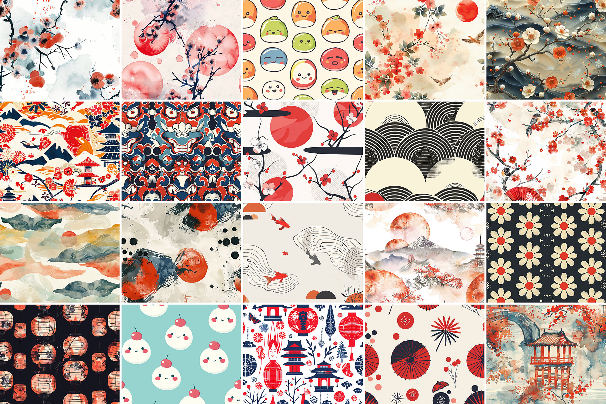 Free Japanese Patterns (500+ Seamless Patterns)
