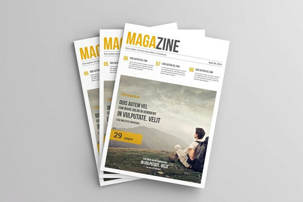 A4 Magazine Mockup in 6 Visions FREE PSD