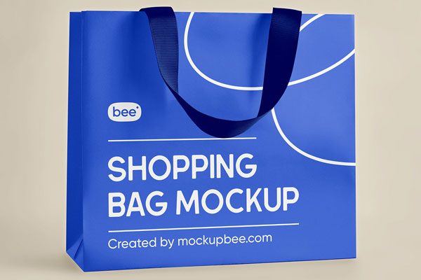 Facing View of Shopping Bag Mockup FREE PSD