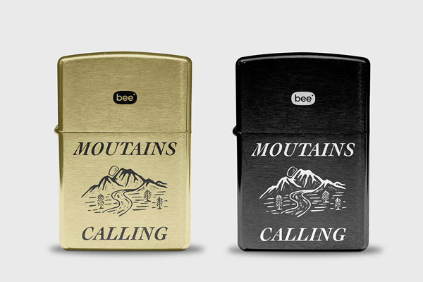 Front Shot of Double Lighter Mockup FREE PSD