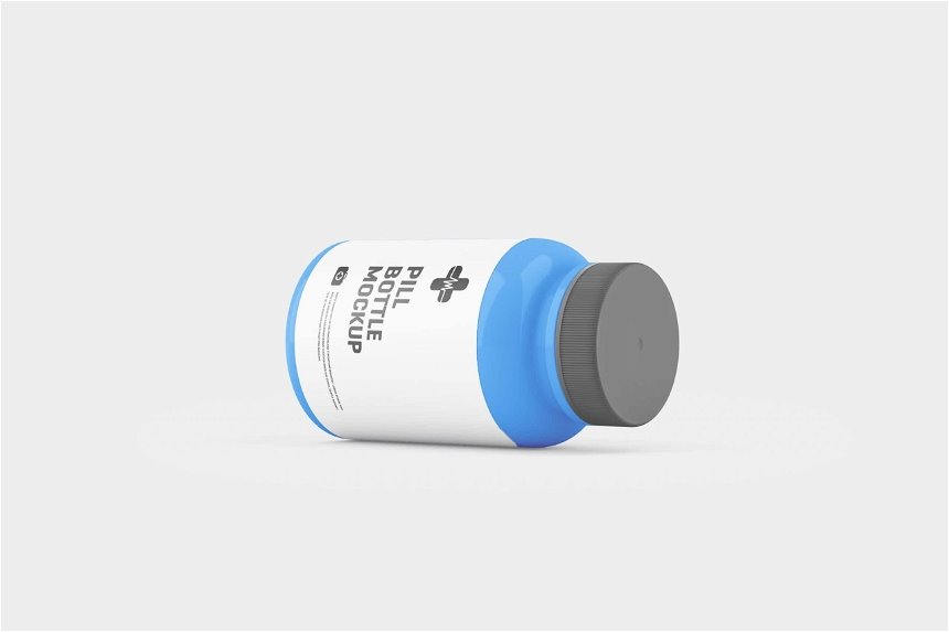 Pill Bottle Mockup in 10 Varied Views FREE PSD