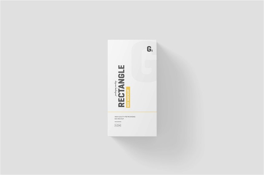 Rectangle Box Packaging Mockup in 4 Sights FREE PSD