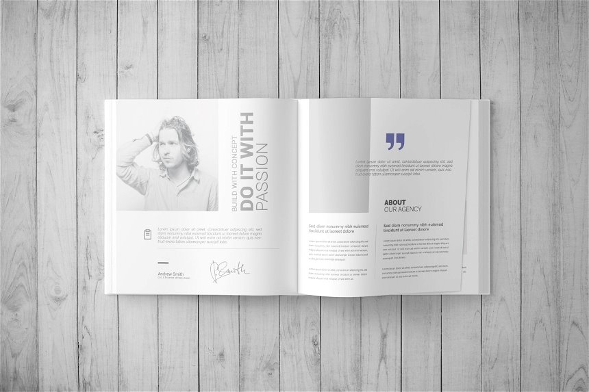 Square Hardcover Book Mockup in 3 Varied Shots FREE PSD