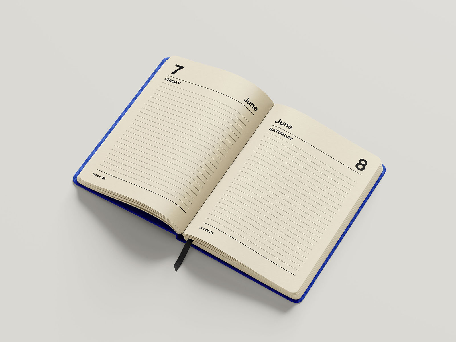Thick Notebook Mockup in 6 Varied Views FREE PSD