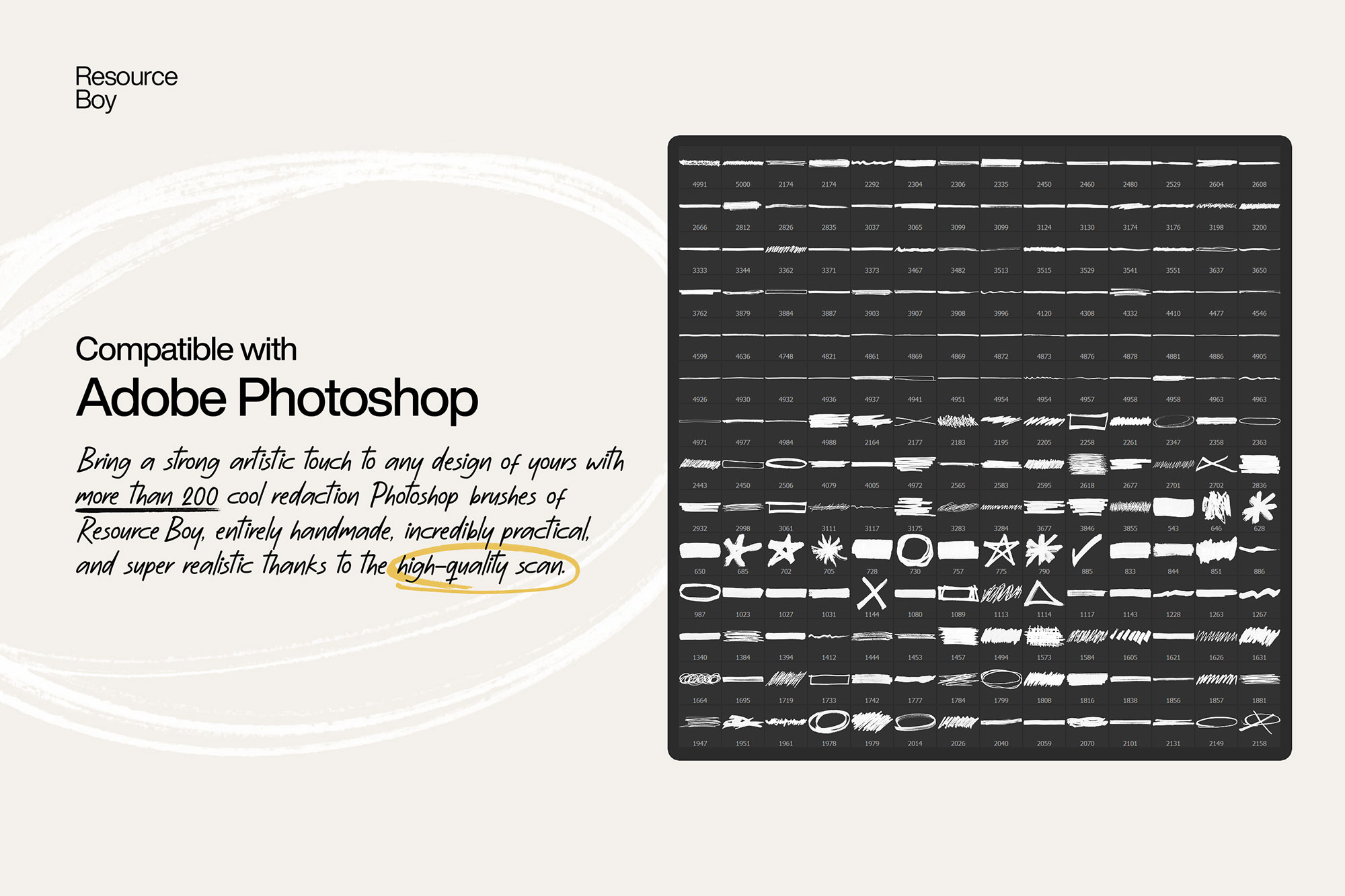 200+ Free Redaction Photoshop Brushes - Resource Boy