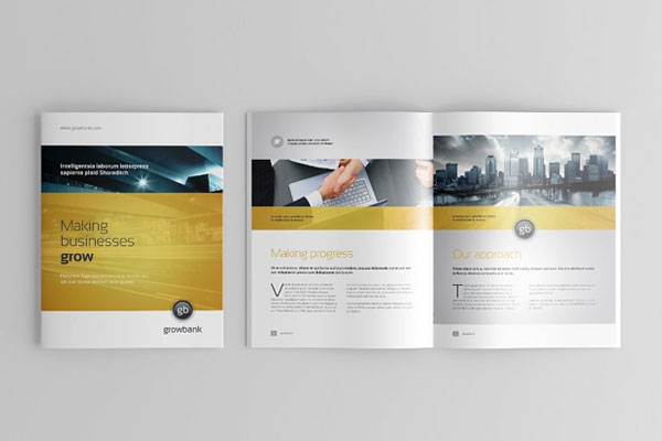 3 Views of Us Letter Brochure Mockup FREE PSD