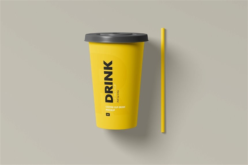 3 Visions of Drink Cup Mockup FREE PSD