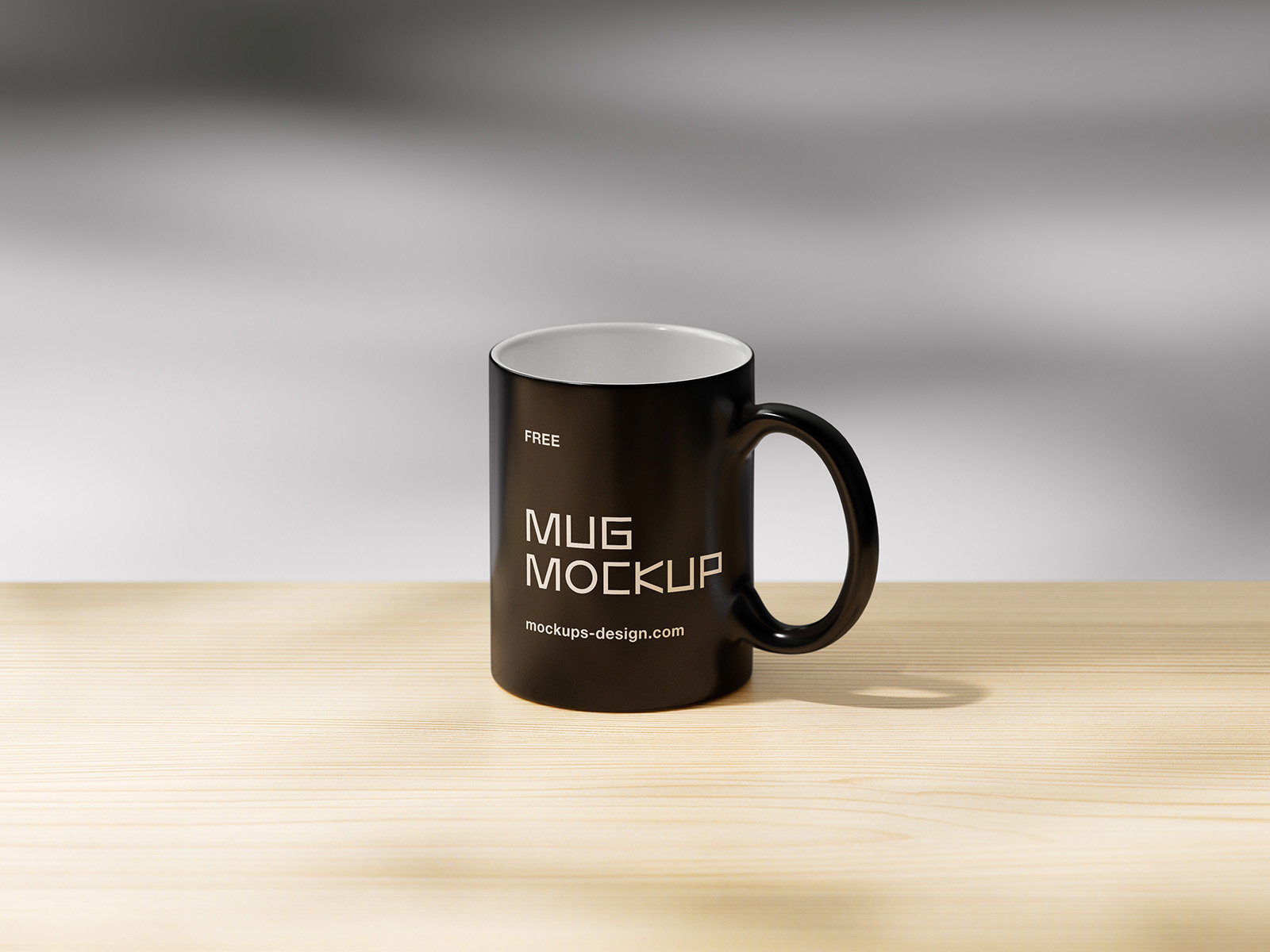 4 Mug Mockups with Shadows FREE PSD