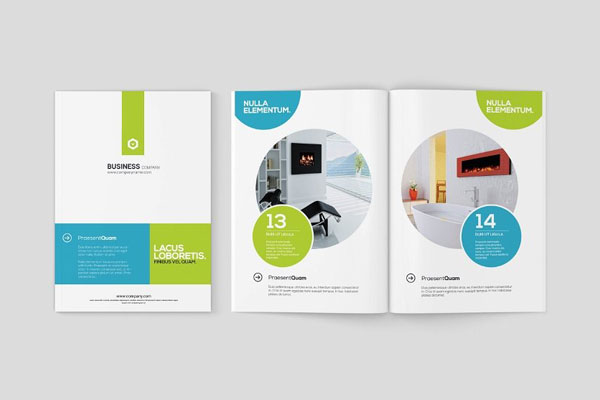 4 Sights of A5 Magazine Mockup FREE PSD