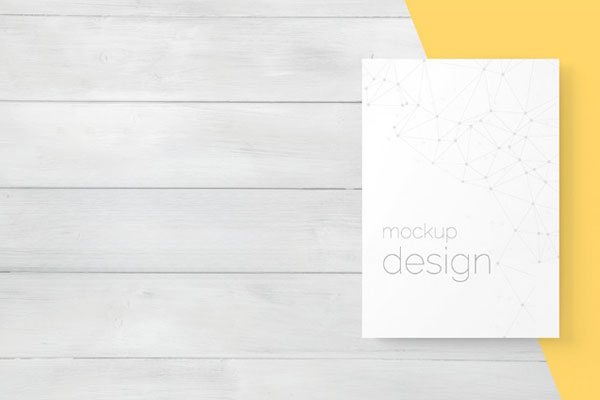 5 Shots of A4 Flyer Mockup FREE PSD