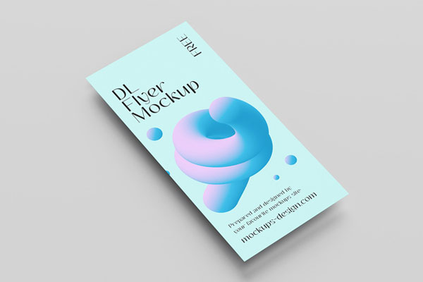 5 Showcases of Minimalist DL Flyer Mockup FREE PSD