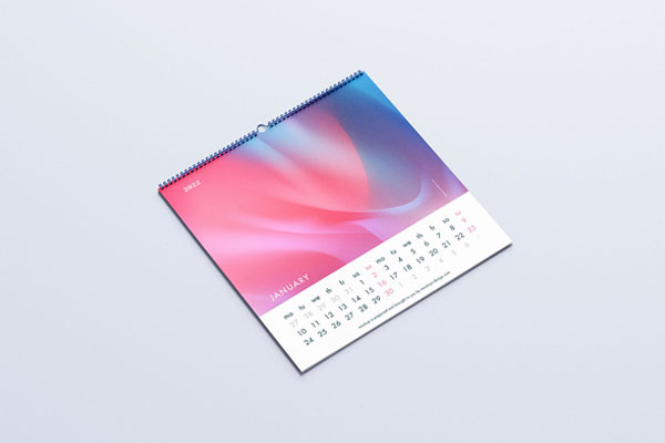 Three Different Dimension of Table Calendar Mockup (FREE) - Resource Boy