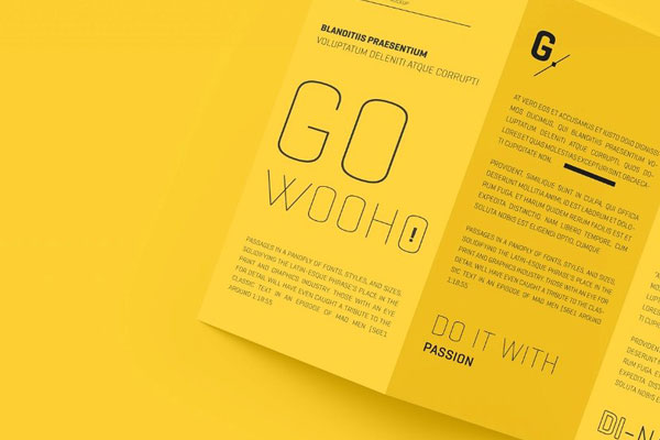 9 Visions of A4 Z Fold Brochure Mockup FREE PSD