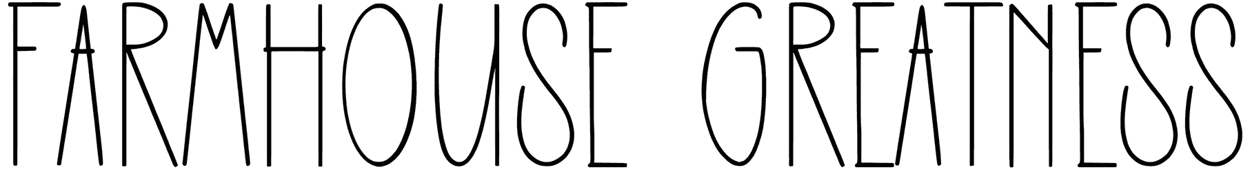 Farmhouse Greatness Tall Font