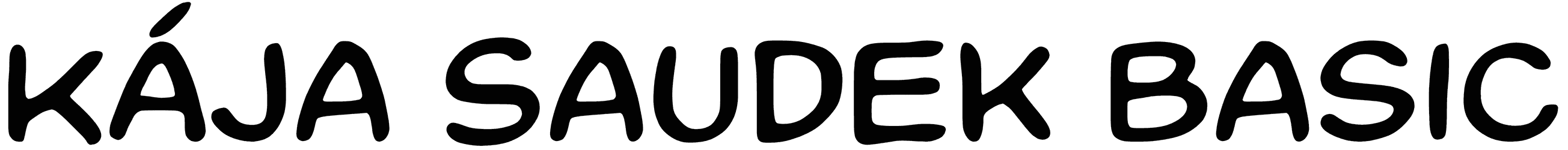 Kaja Saudek Basic Font