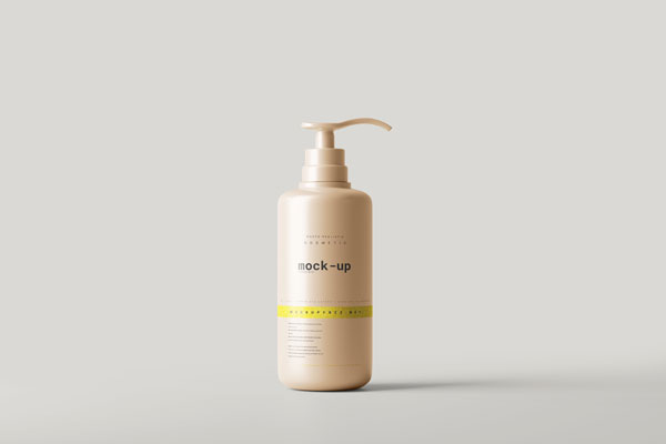 Front Sight of Pump Dispenser Bottle Mockup FREE PSD