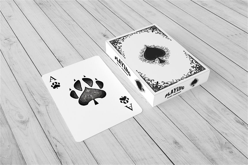 Playing Cards Mockup in 3 Views FREE PSD