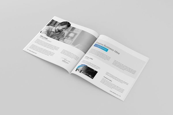 Square Magazine Mockup in 3 Shots FREE PSD