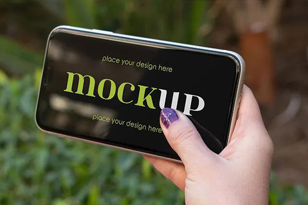 5 Shots of Phone Screen Mockup FREE PSD