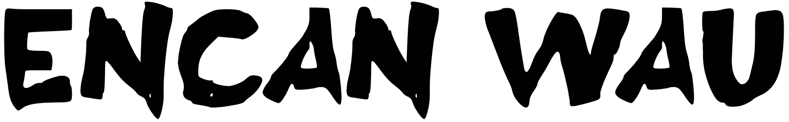 E Encan Wau Font