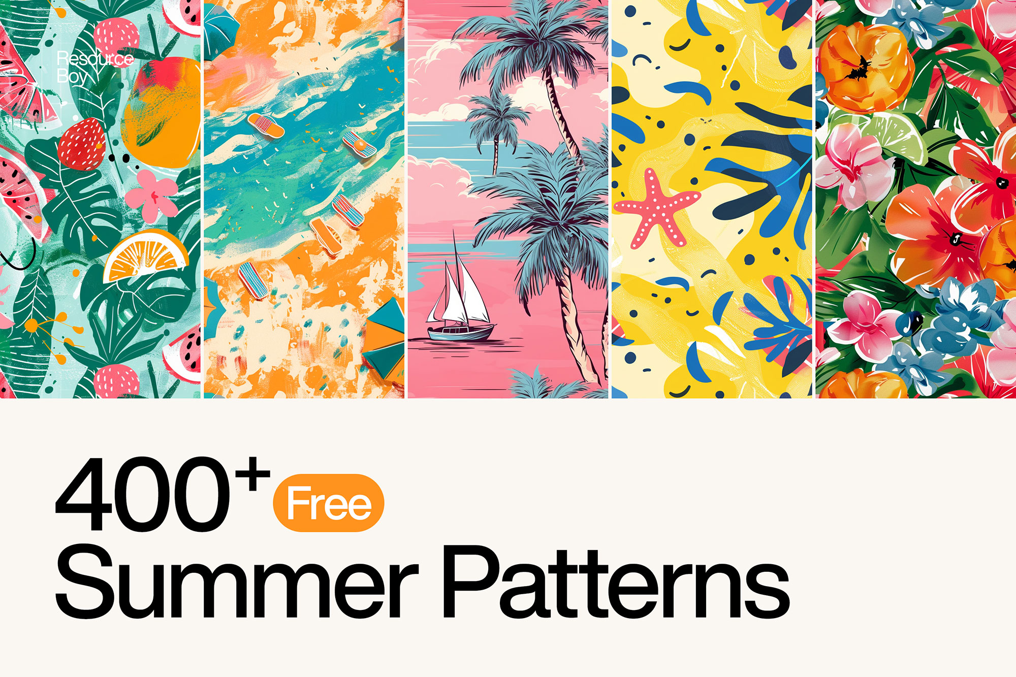 Free Summer Patterns (400+ Seamless Patterns) | Resource Boy