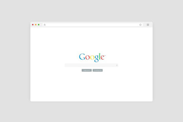 Clean Browser Mockup in Facing View FREE PSD