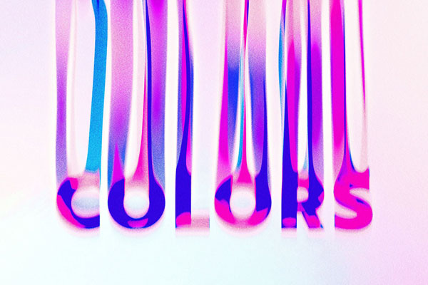 Leaking Colors Text Effect FREE PSD