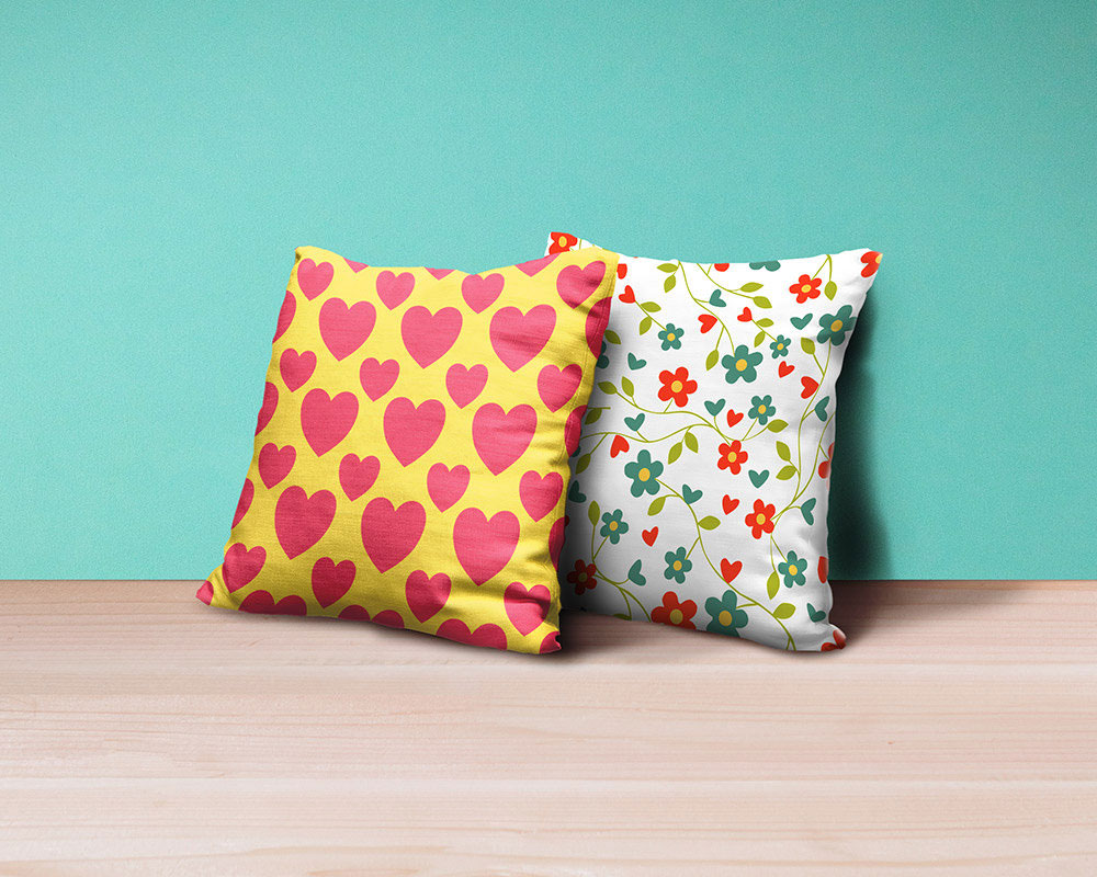 Two Pillows Mockups Free Download | Resource Boy