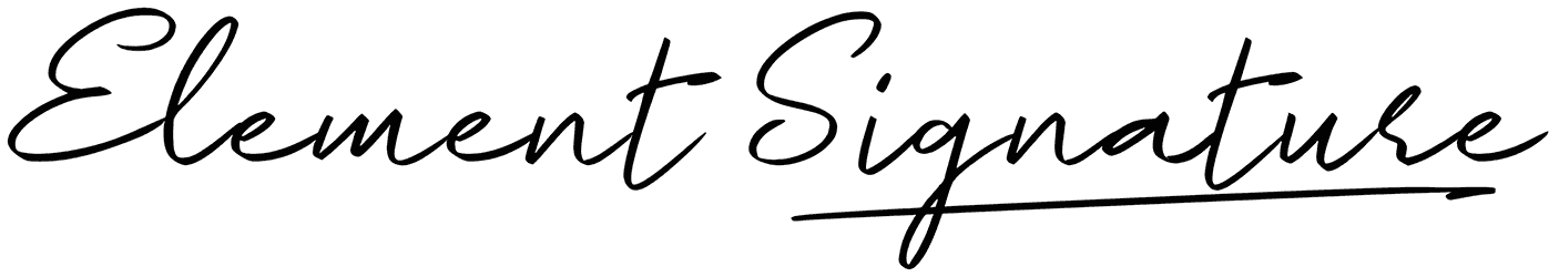 E Element Signature Font