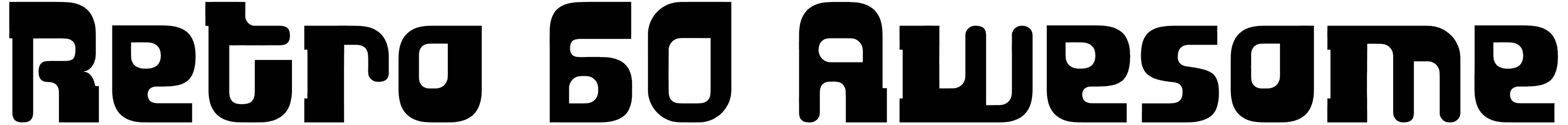 Retro 60 Awesome Font