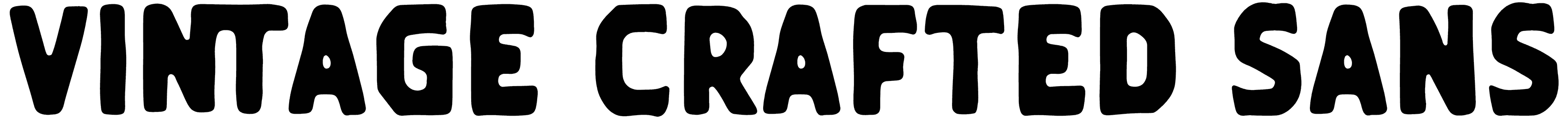 Vintage Crafted Sans Font