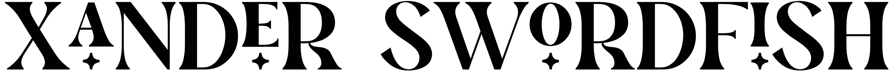 Xander Swordfish Font