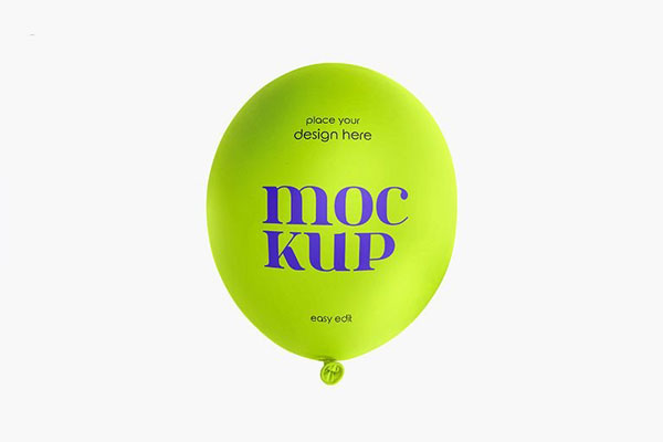 2 Different Shots of Balloon Mockup FREE PSD