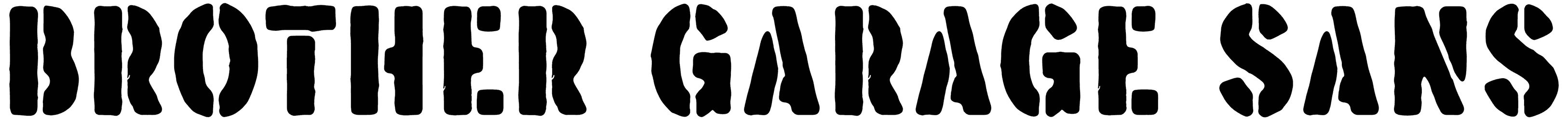 Brother Garage Sans Font