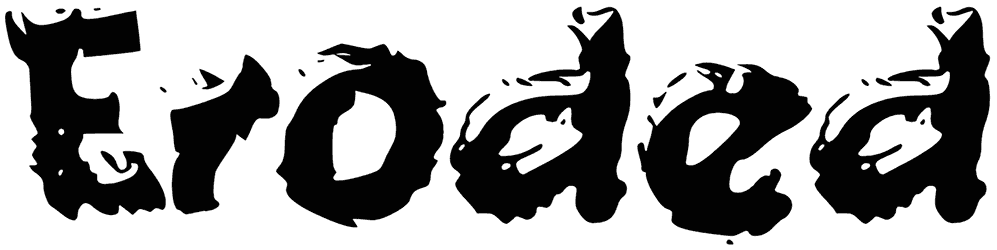 E Eroded Font