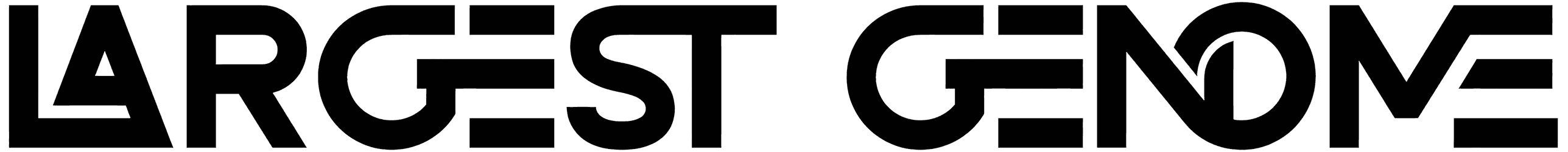 Largest Genome Font