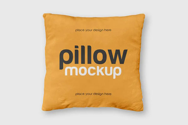 Front Sight of Pillow Mockup FREE PSD